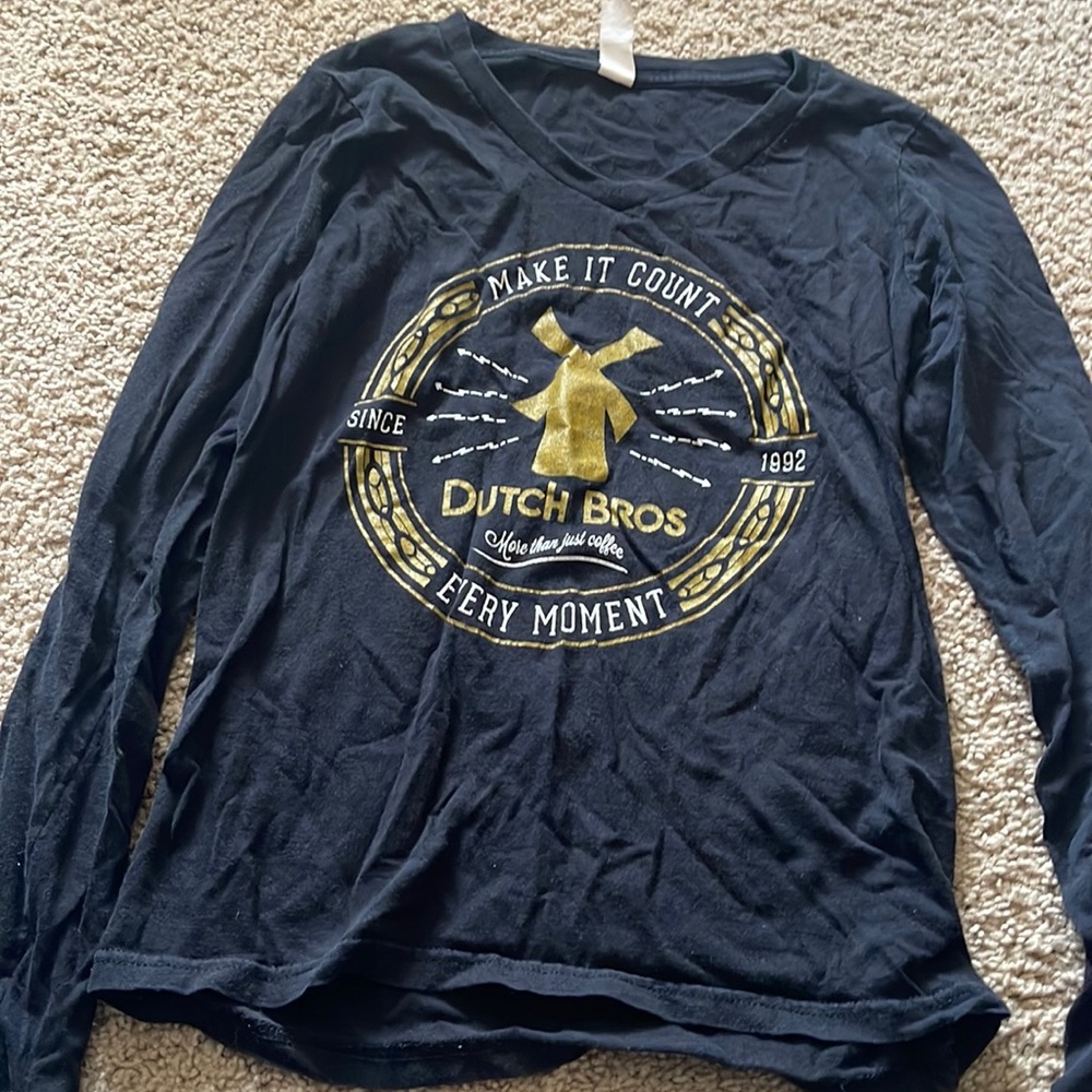 Great condition black and gold Dutch Bros t shirt